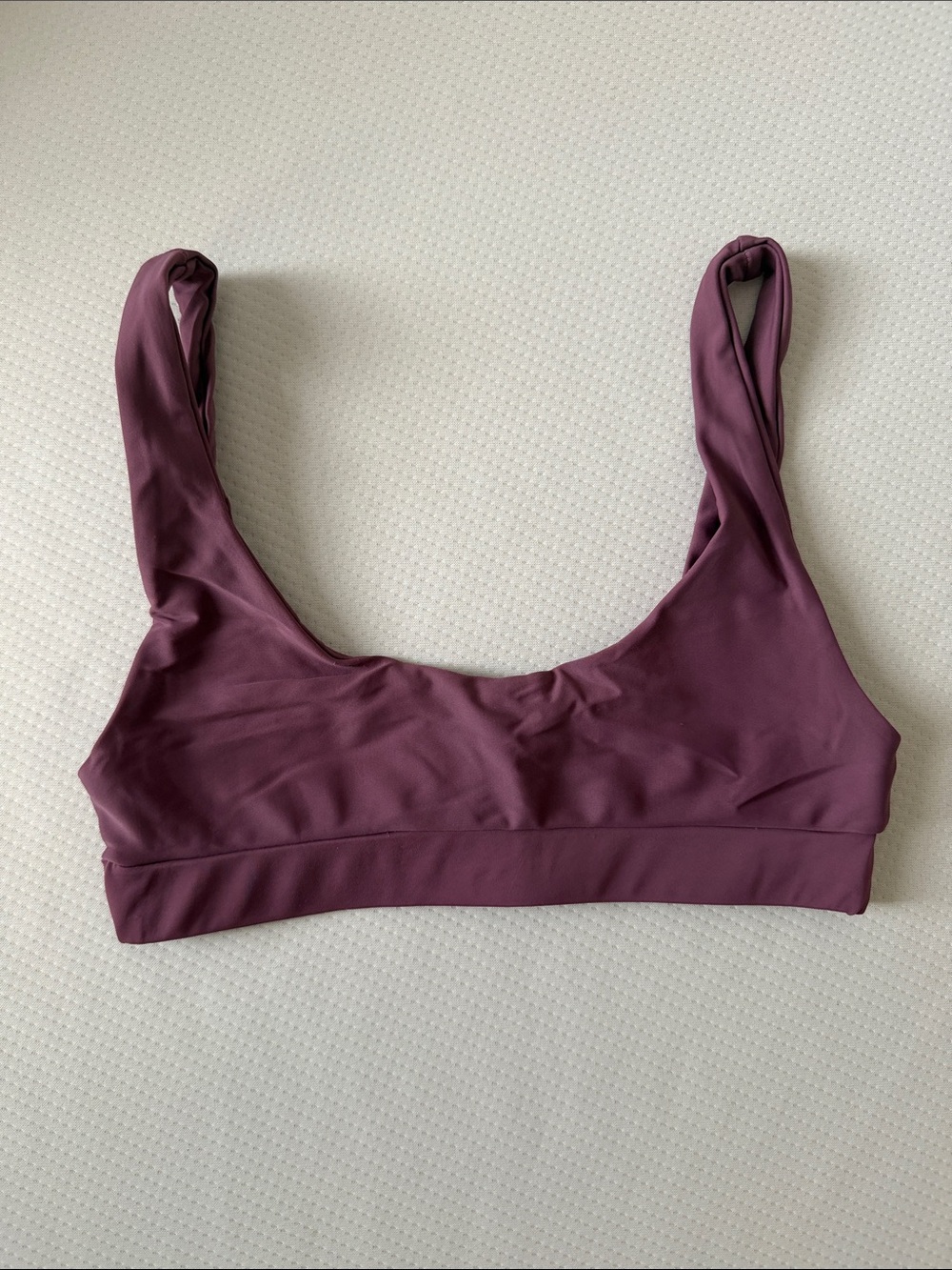 Anna Swim Purple Madeline Bikini Top Size Small